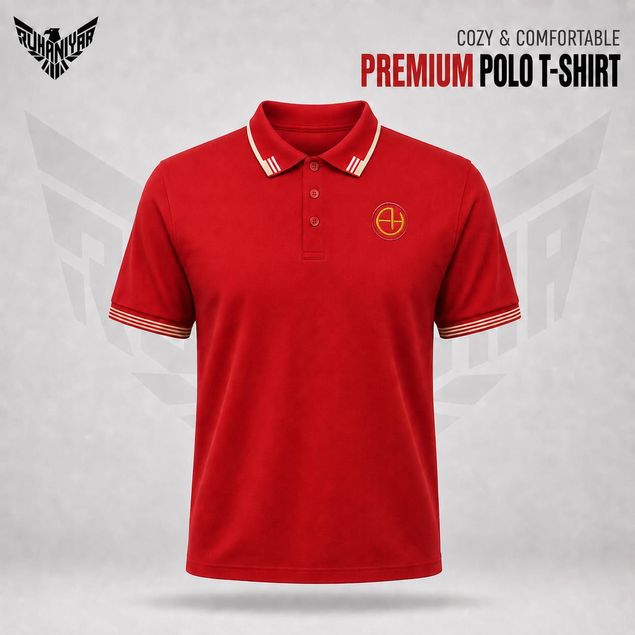 WhatsApp Image 2026-07-19 at 11.28.12 PM Men’s Red Polo T-Shirt in Bangladesh - Image 1